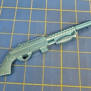 Metallic Toy Shotgun Pen - Blue 6" New